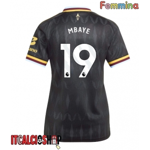 Aston Villa Ibrahim Mbaye #19 Seconda Maglia Femmina 2026-27 Manica Corta